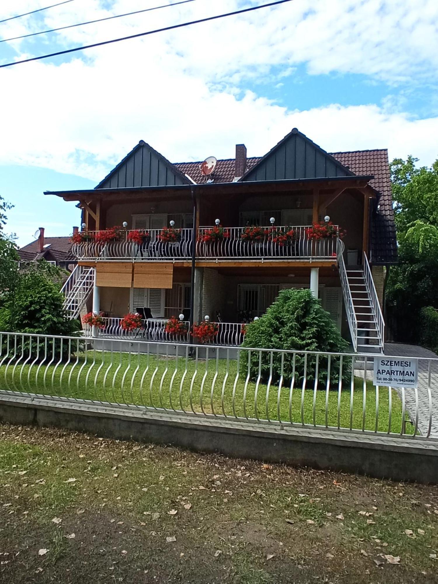 Szemes Apartman Balaton Villa Balatonszárszó Exterior foto